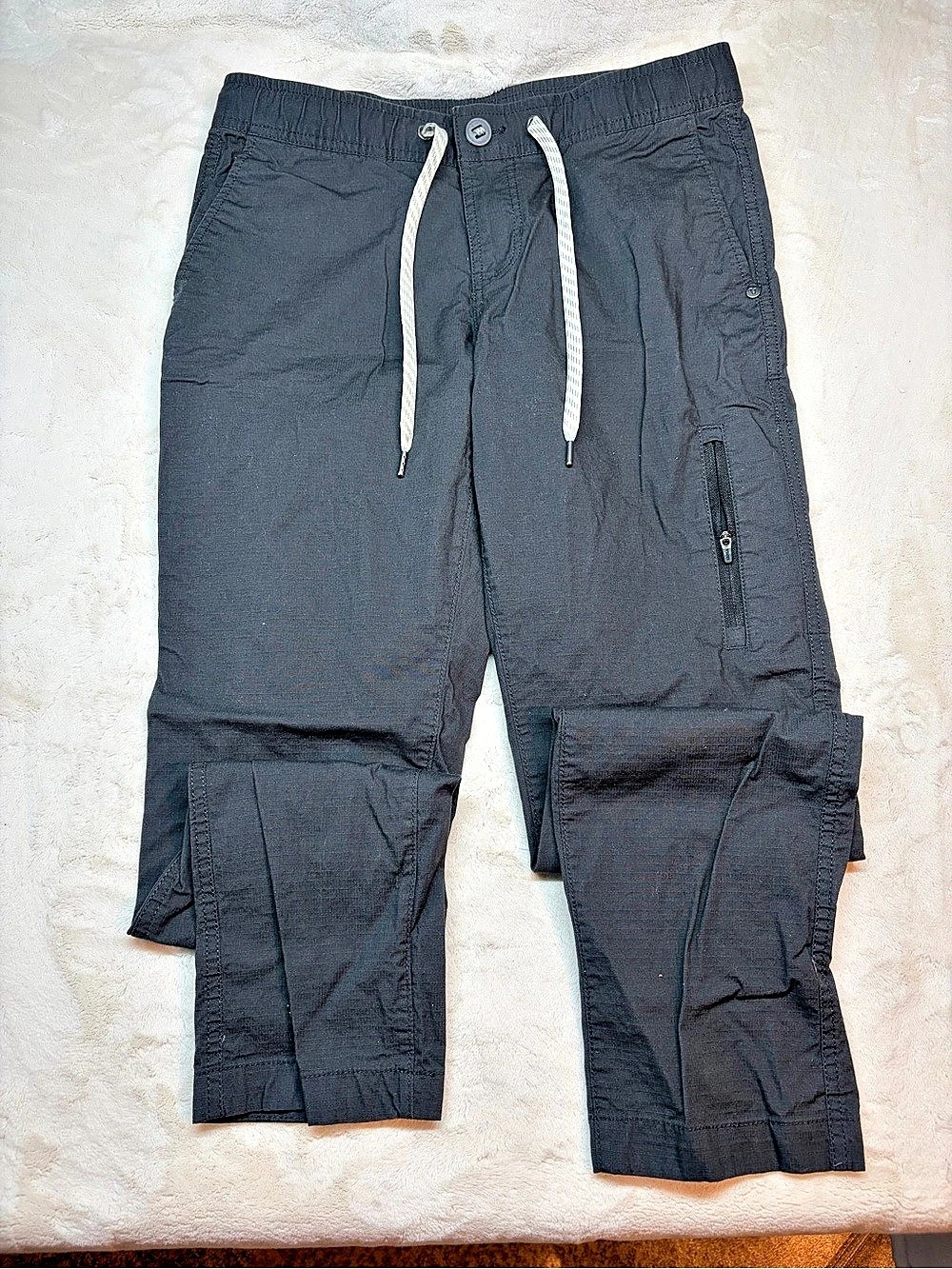 Vuori Ripstop Climber Pants Gray Outdoors Drawstring Men’s Sz S (VW401)